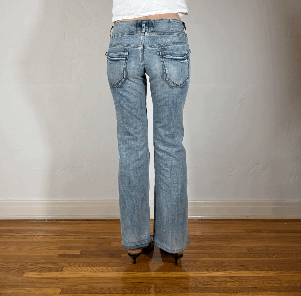 Marithe Francis Girbaud Belted Jeans, S/M