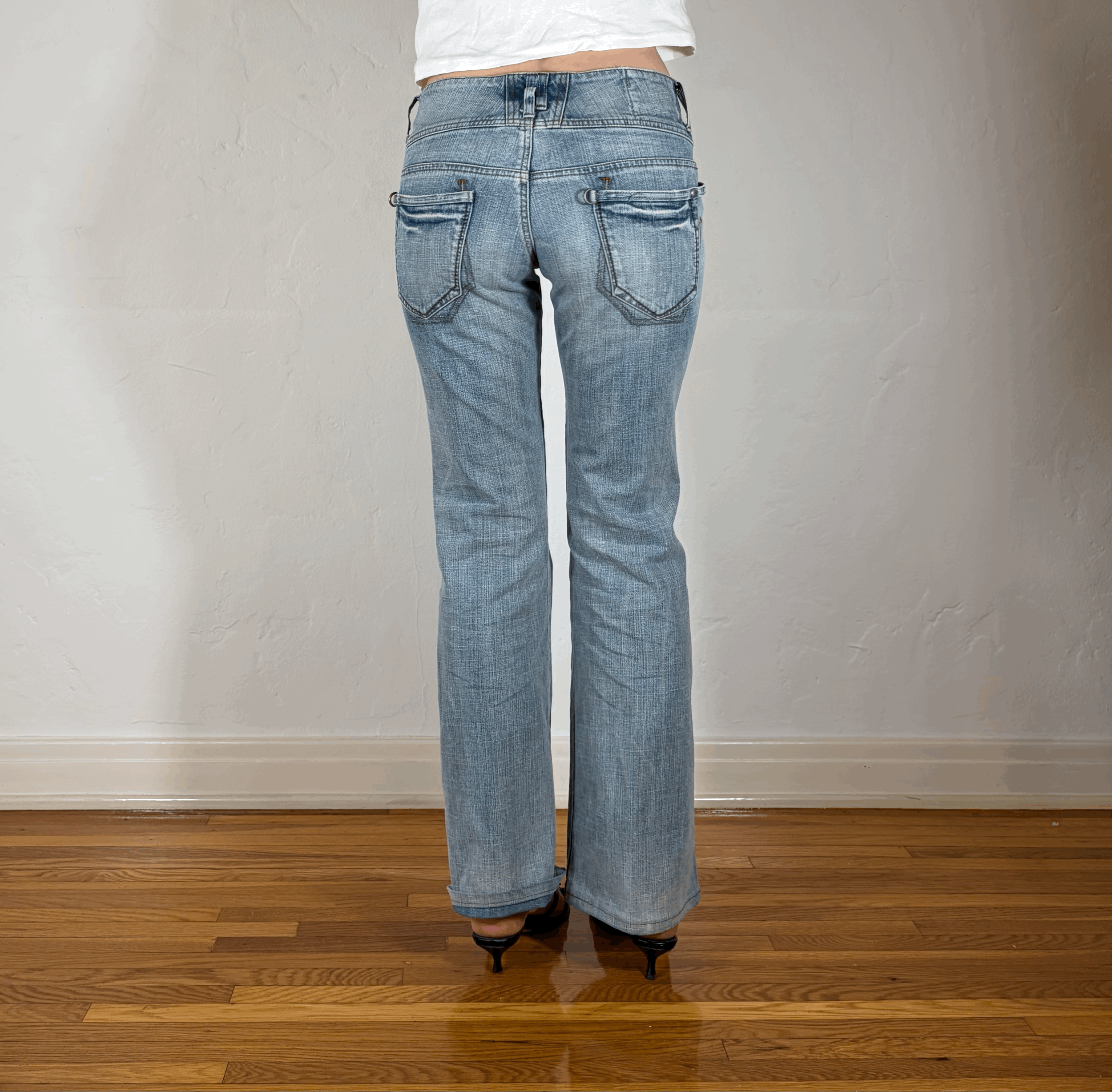 Marithe Francis Girbaud Belted Jeans, S/M