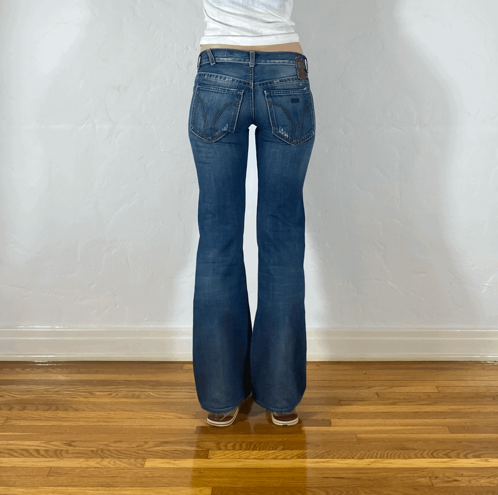 Miss Sixty Orange Zipper Jeans, XS