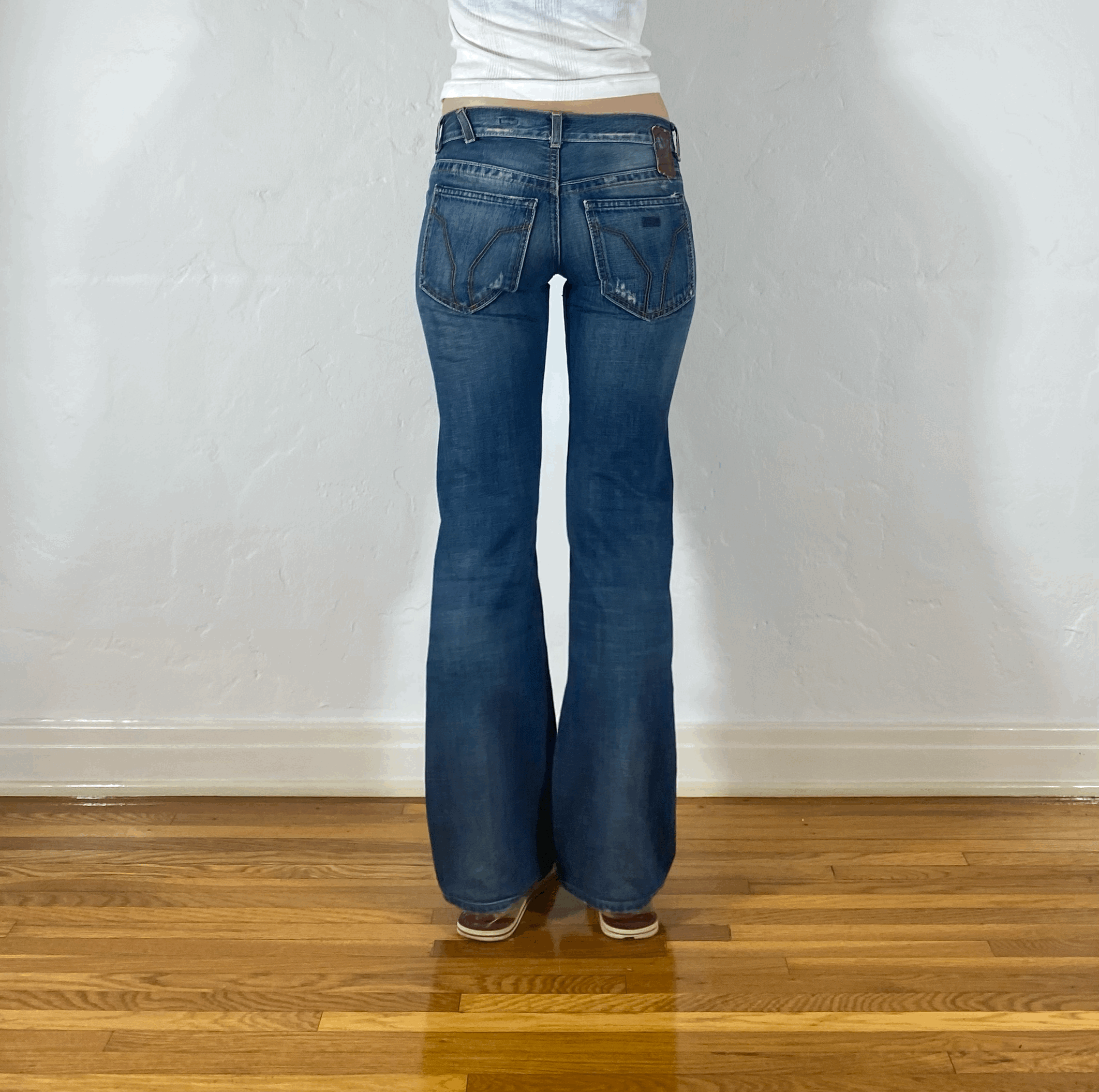 Miss Sixty Orange Zipper Jeans, XS