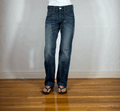 Edwin Orange Stitch Dark Blue Jeans, S