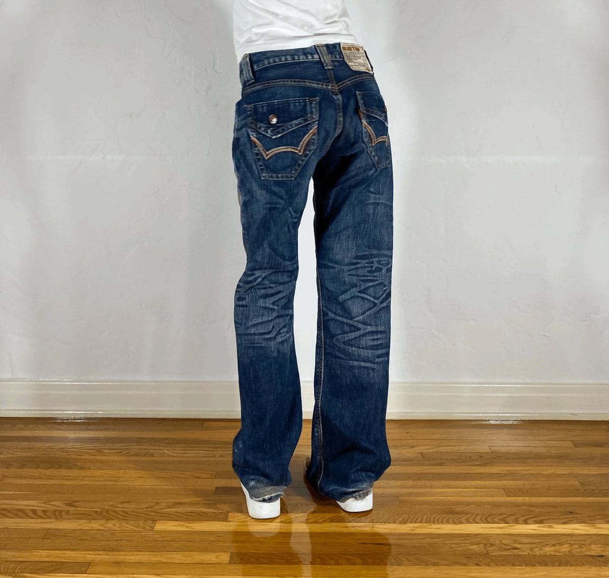 Edwin Blue Rainbow Stitch Jeans, M/L
