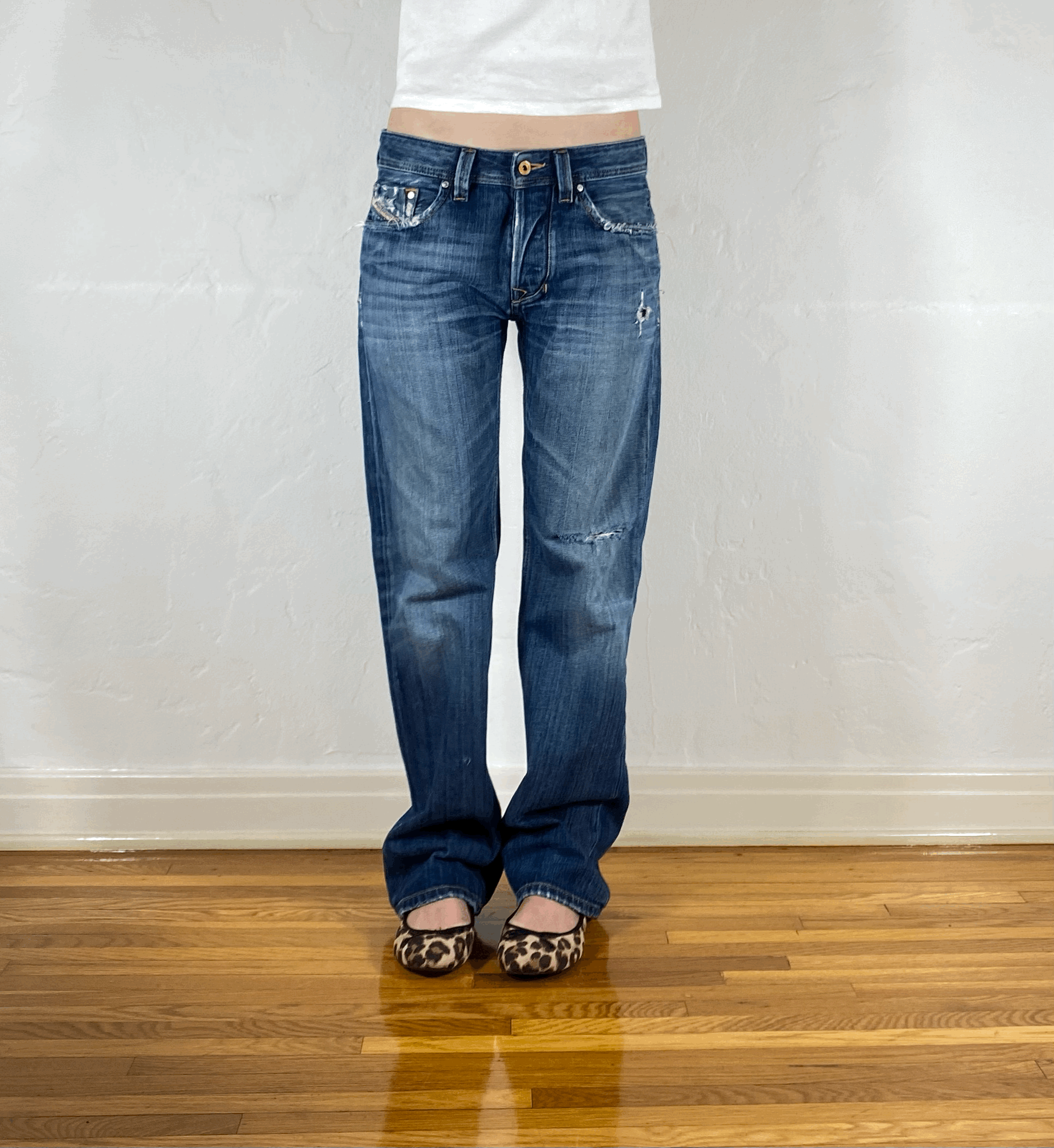 Diesel Relaxed Blue Jeans, S