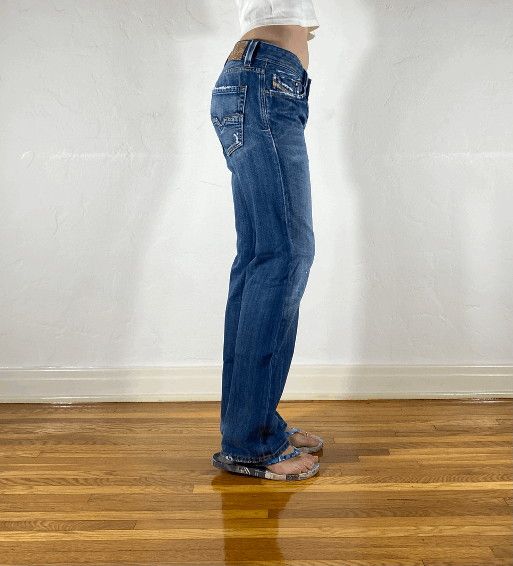 Diesel Relaxed Blue Jeans, S