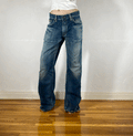 Unique Blue Baggy Jeans, XL