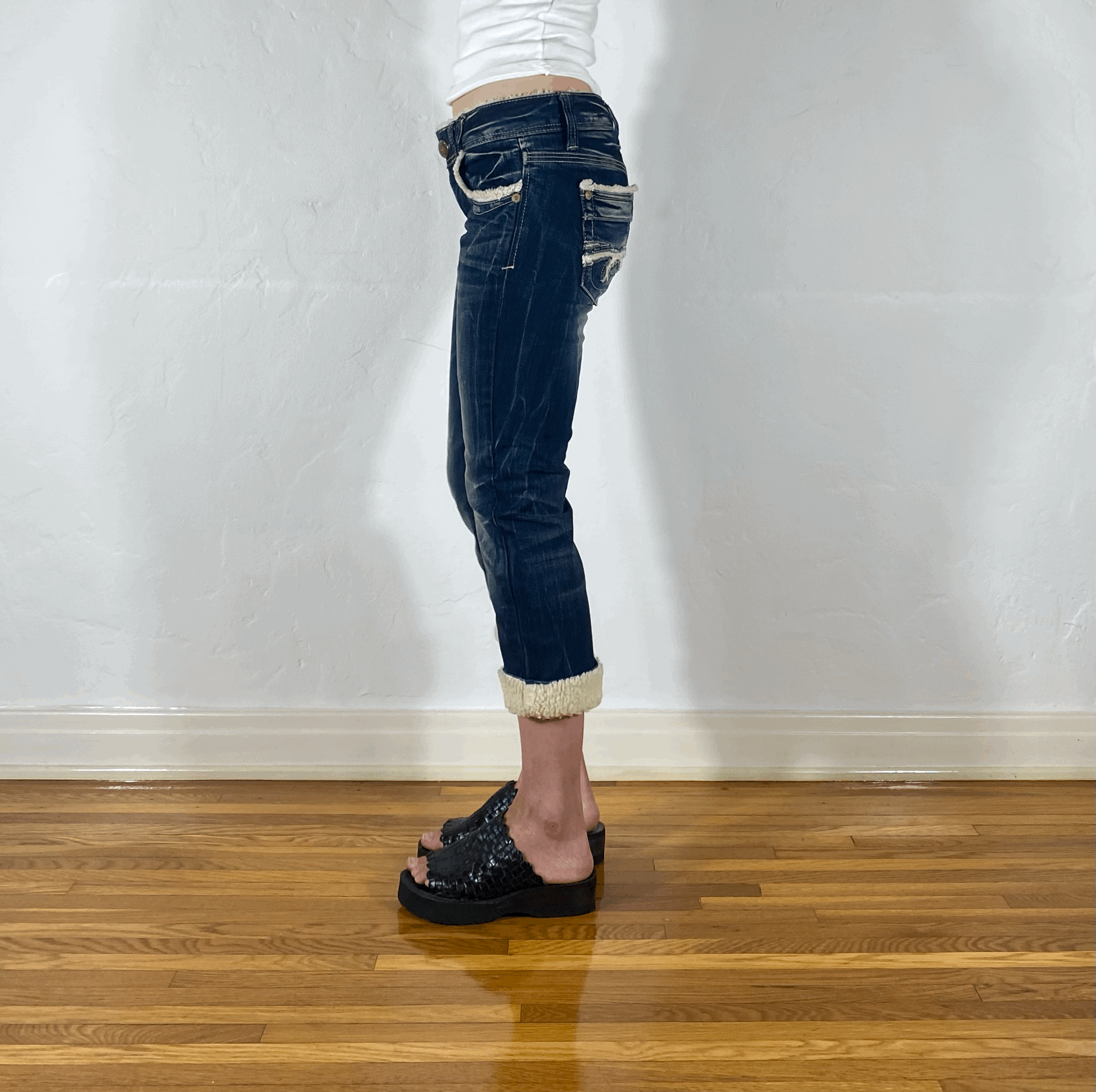 Studio RP Sheerling Capri Jeans, S