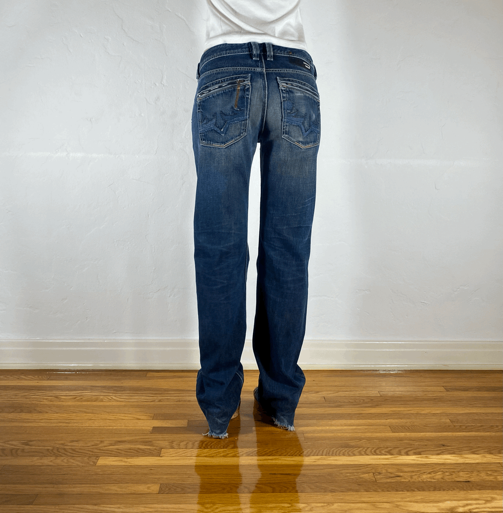 Diesel Relaxed Blue Jeans, M