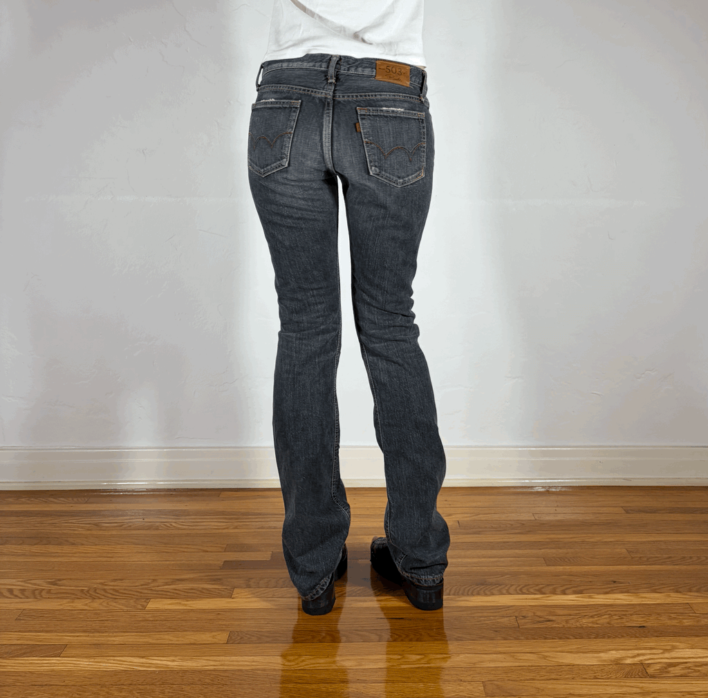 Edwin Low Rise Dark Gray Jeans, S