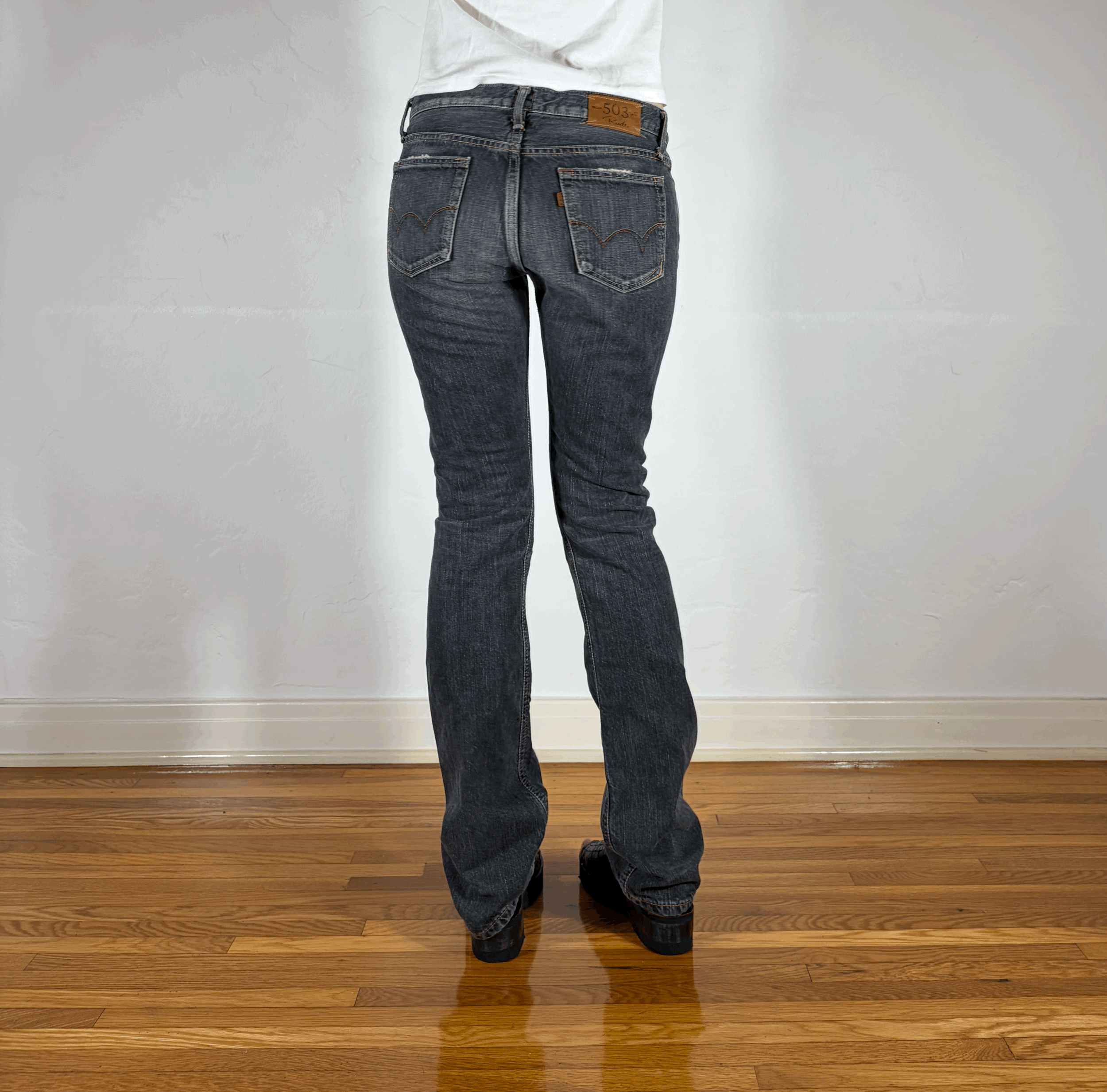Edwin Low Rise Dark Gray Jeans, S