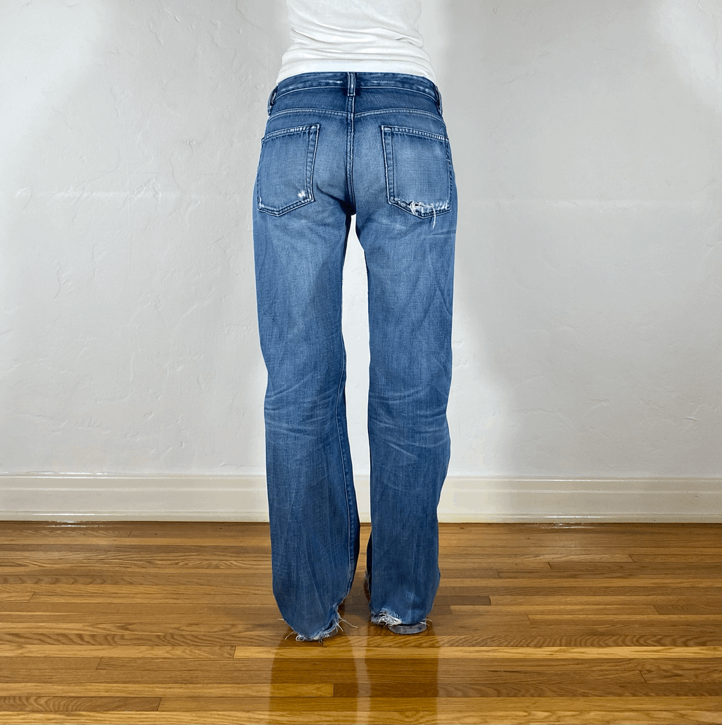 Diesel Ripped and Repaired Double Button Jeans, M