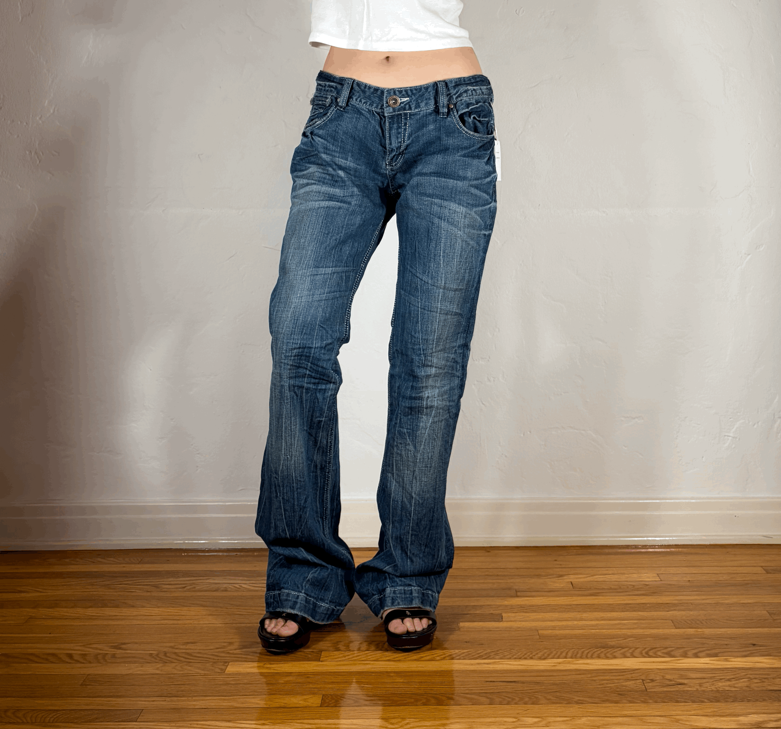 Lolita Accent Stitch Pocket Jeans, L