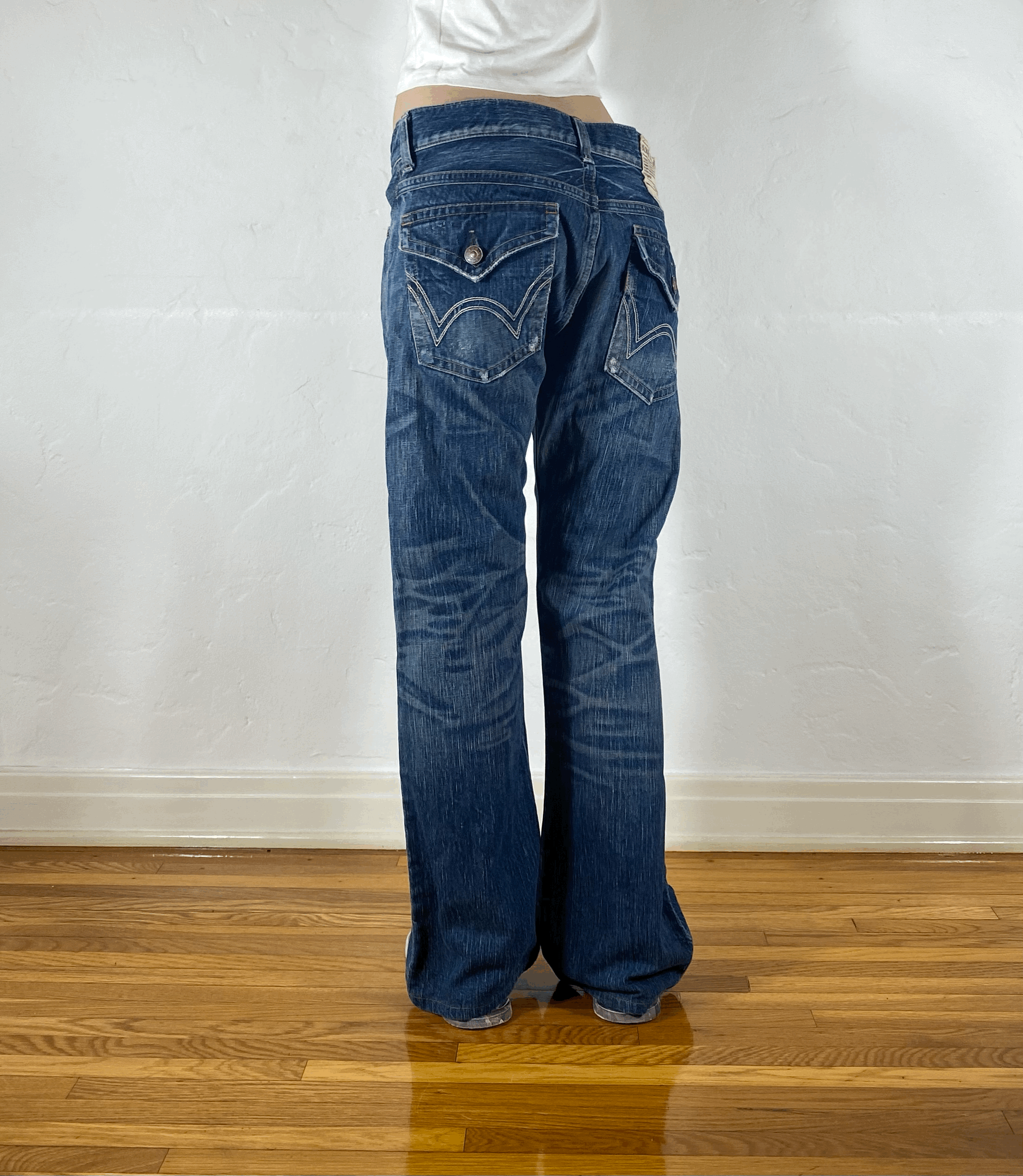 Edwin Blue Flare Jeans, M/L