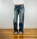 Edwin Unique Blue Baggy Jeans, S/M