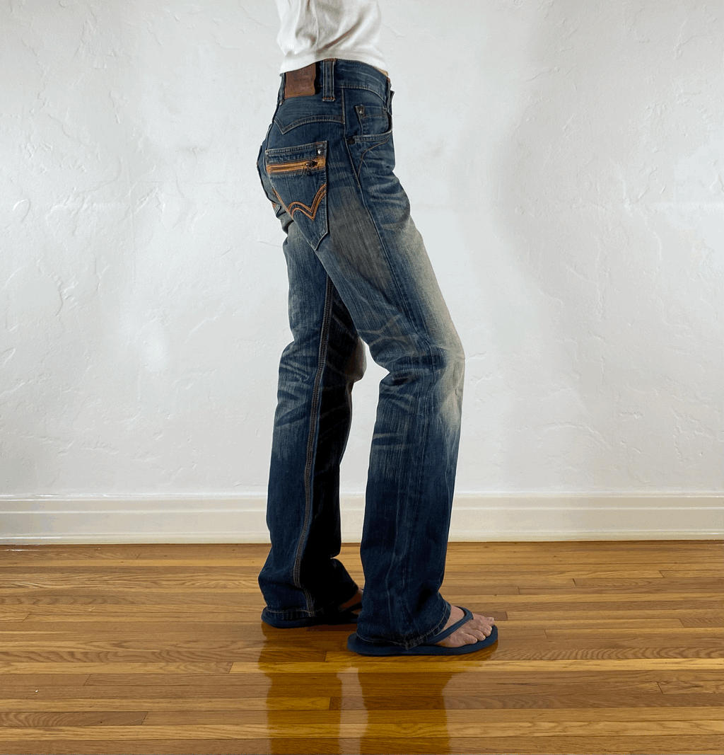 Edwin Orange Stitch Jeans, S