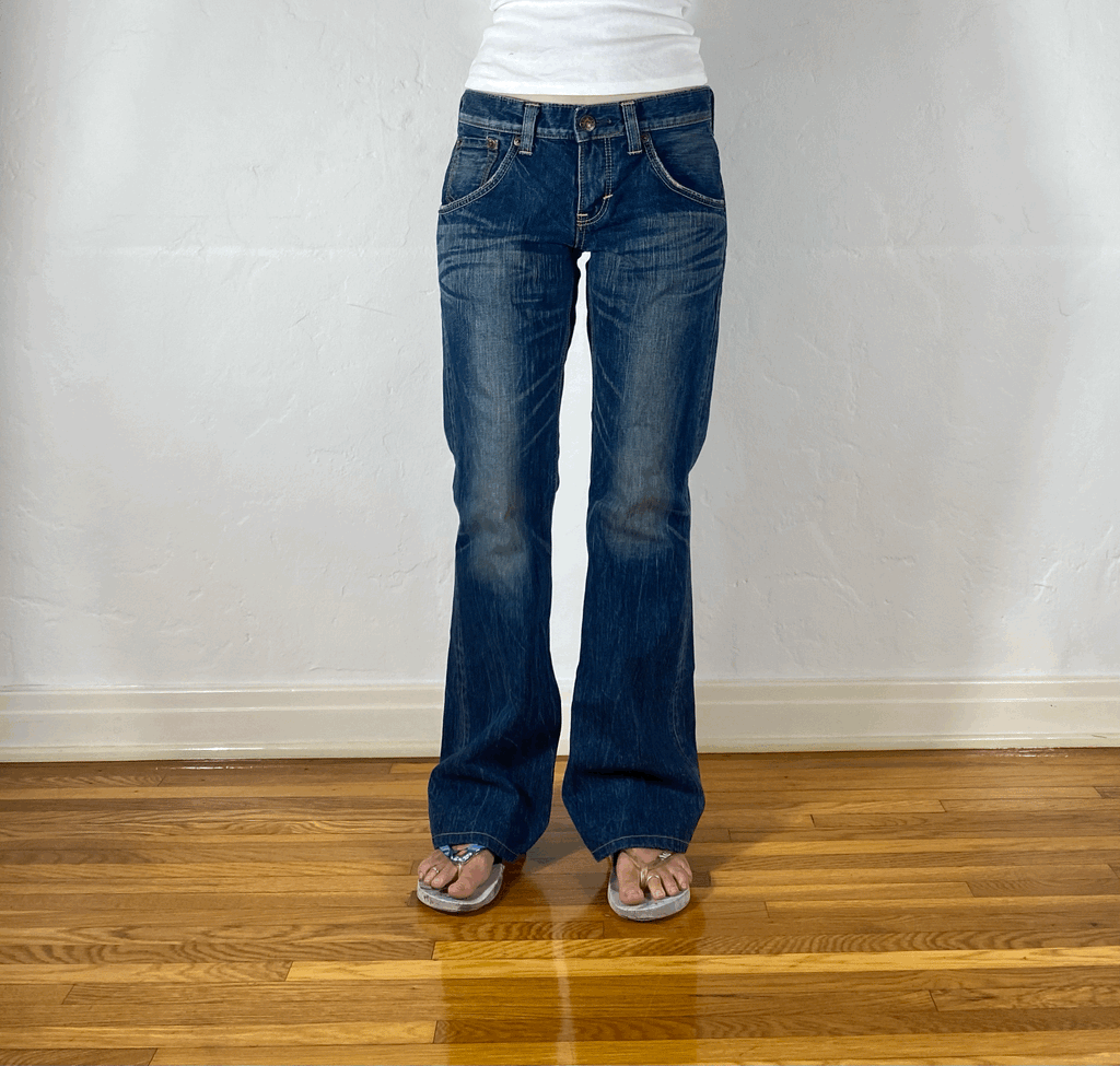 Edwin Blue Flare Jeans, S/M