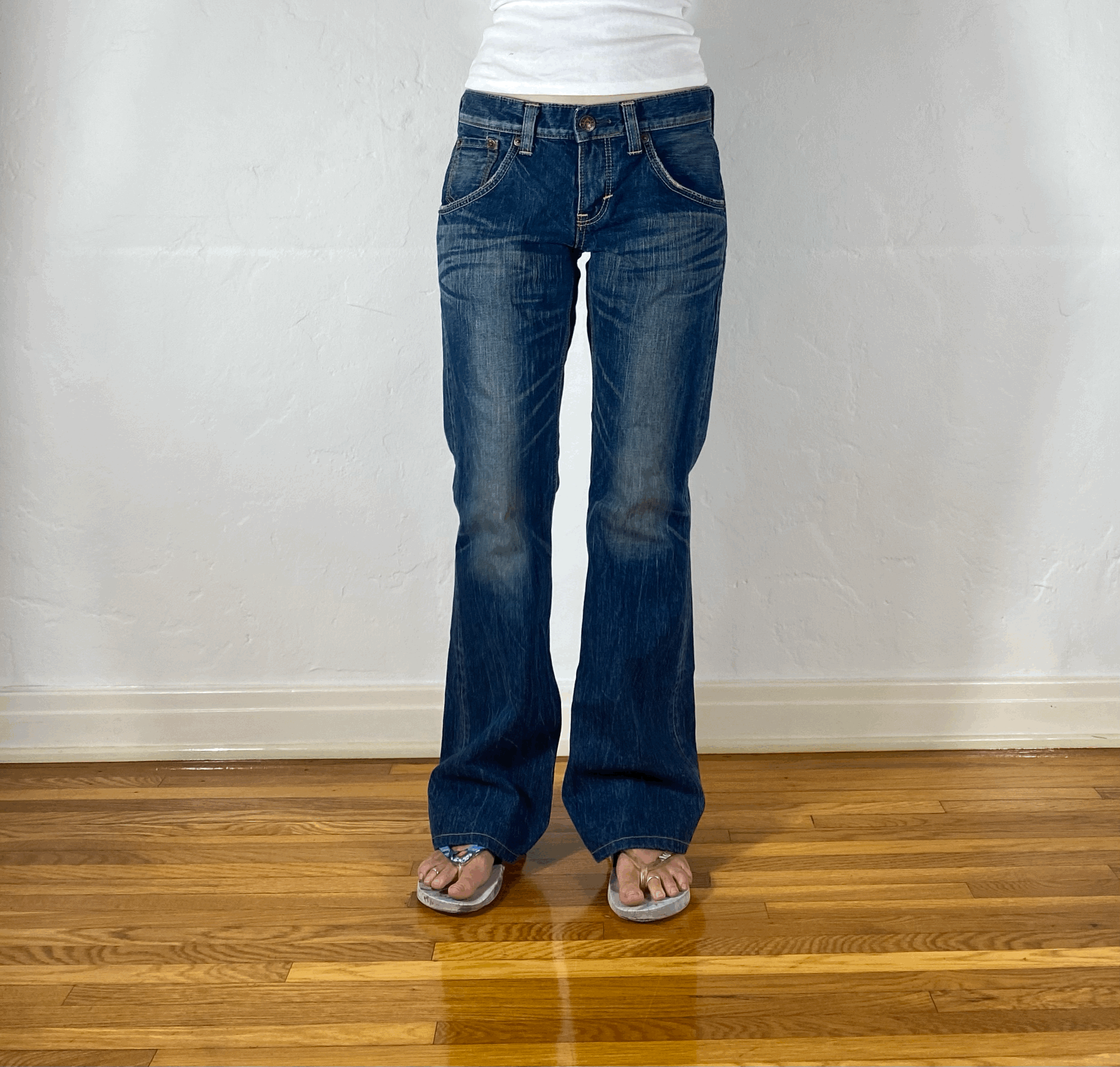 Edwin Blue Flare Jeans, S/M