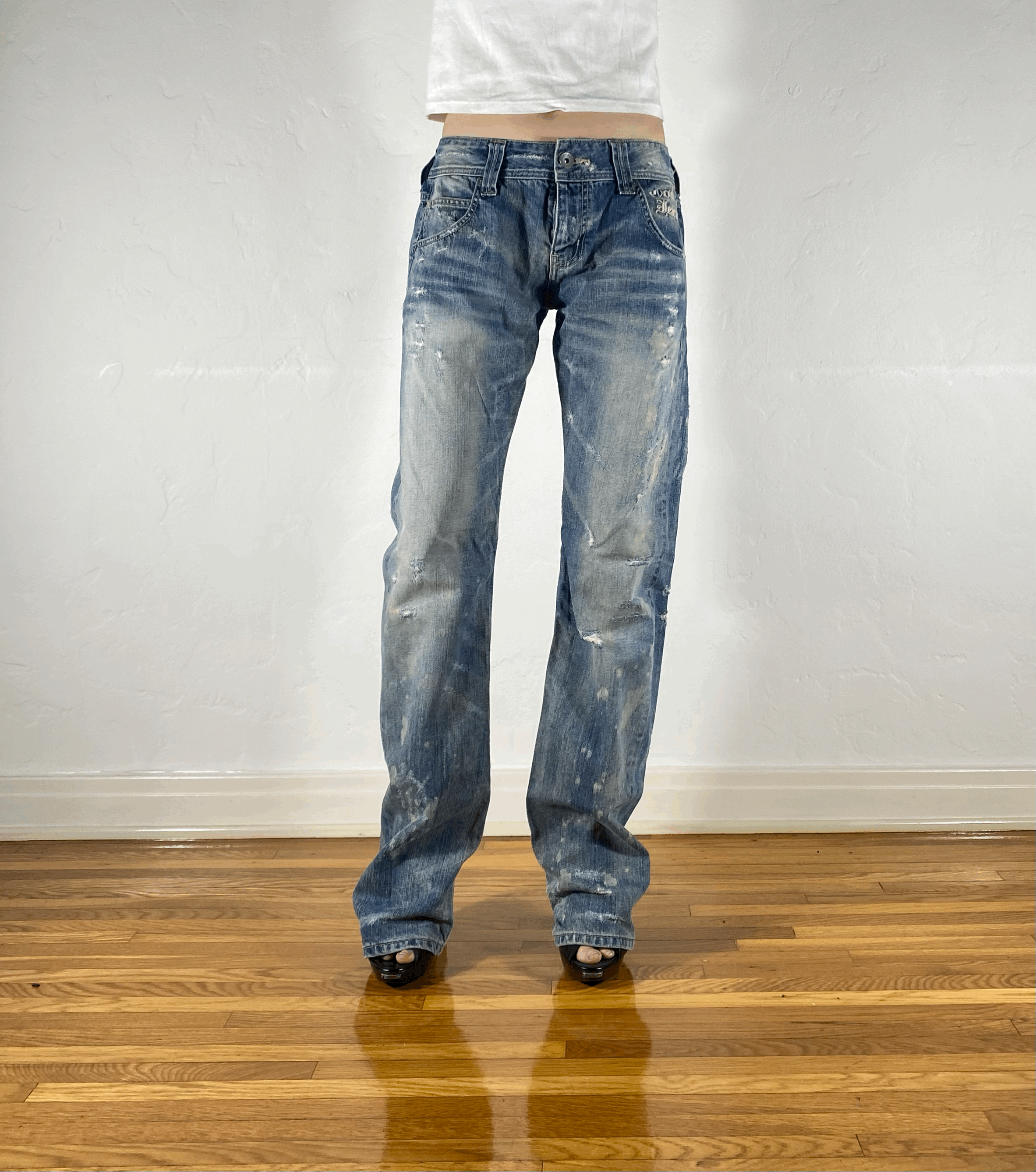 Cook Light Blue Distressed Jeans, M