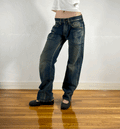 Edwin Unique Blue Baggy Jeans, S