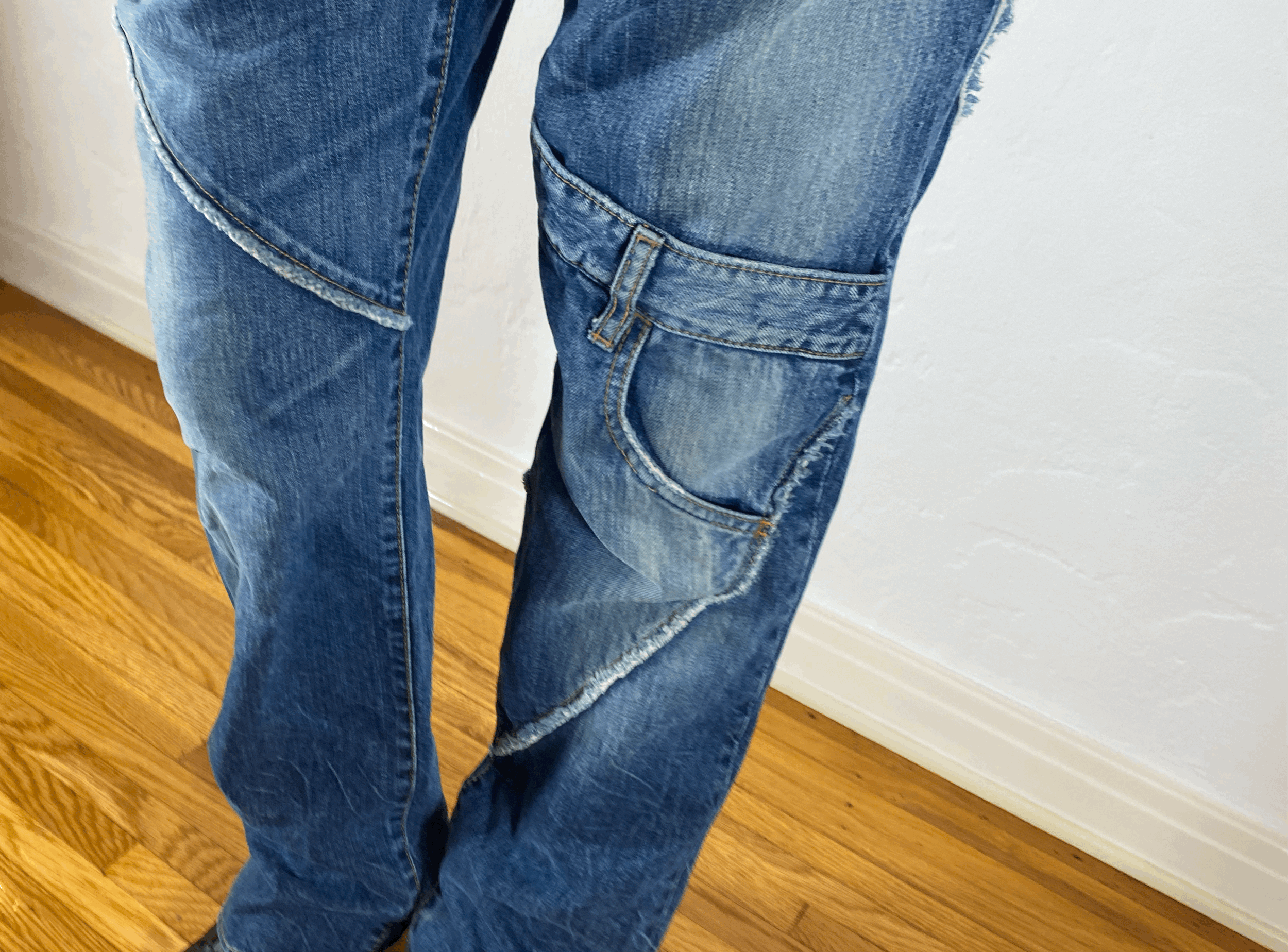 Japanese Overlay Jeans, M