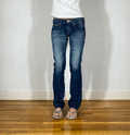 Edwin Off Stitch Medium Wash Jeans, S