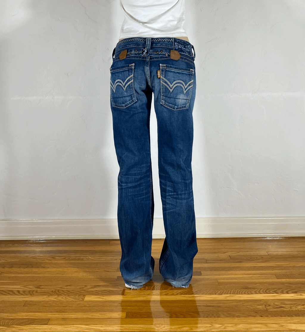 Edwin Knit Button Cinch Jeans, S