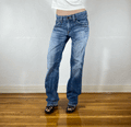 Edwin Brown and Orange Stitch Tiger Jeans, S