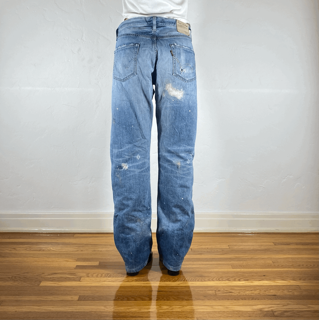 Edwin Repaired Distressed Jeans, L