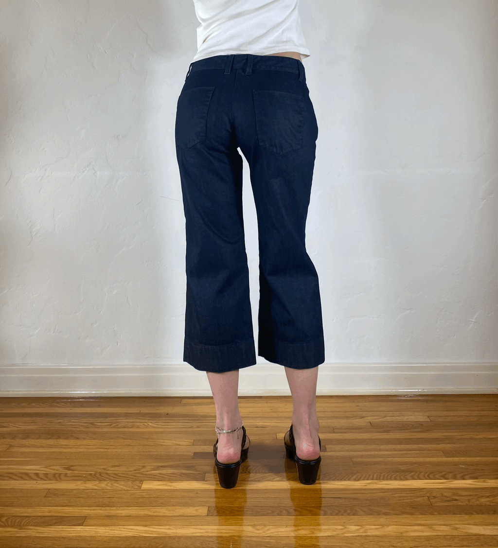 Dolce & Gabbana Black Capri Jeans, M
