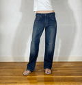 Dark Blue Baggy Jeans, M