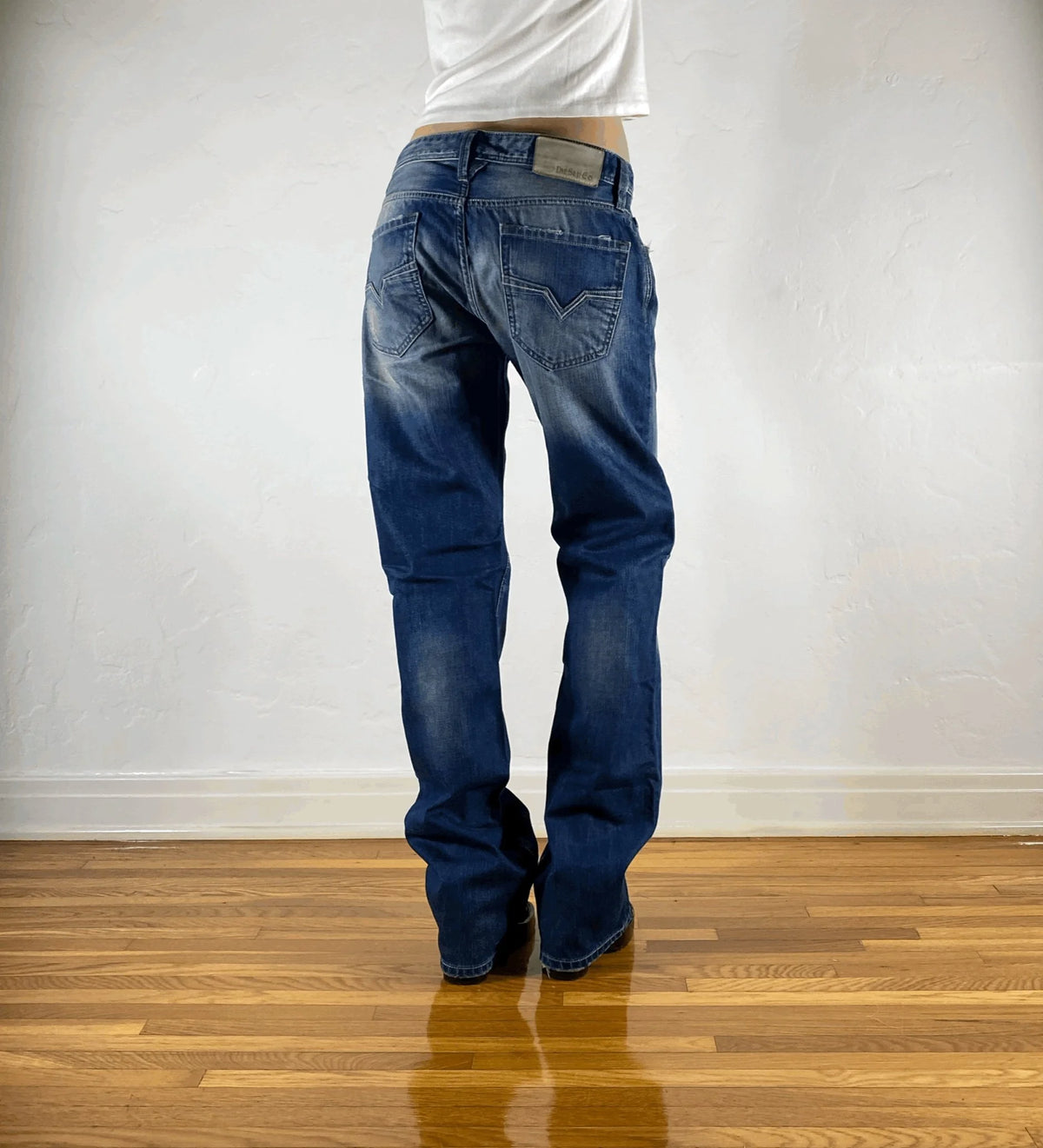 Diesel Relaxed Blue Fade Jeans, M