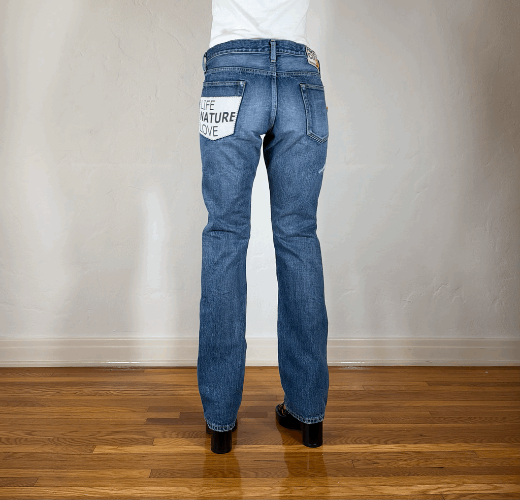 Free City Patchwork Jeans, M
