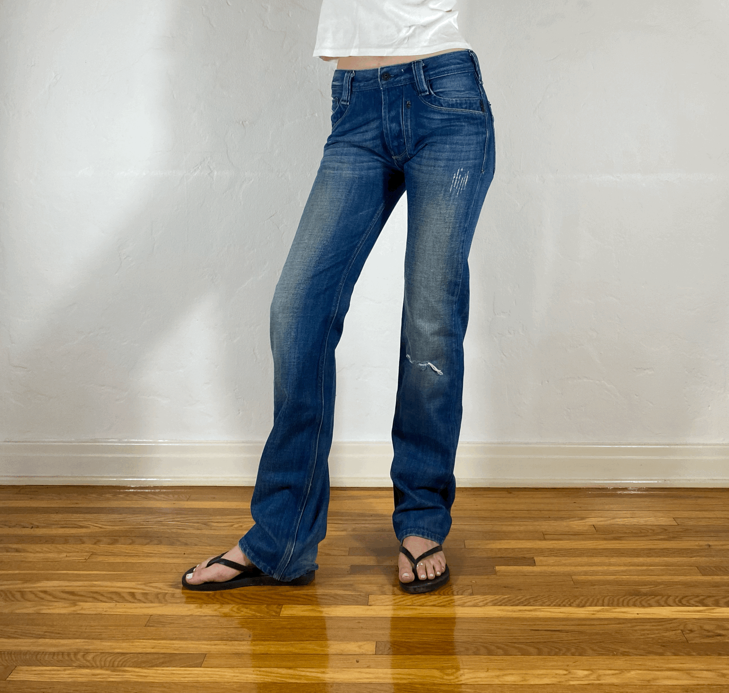 Diesel Relaxed Soft True Blue Jeans, S