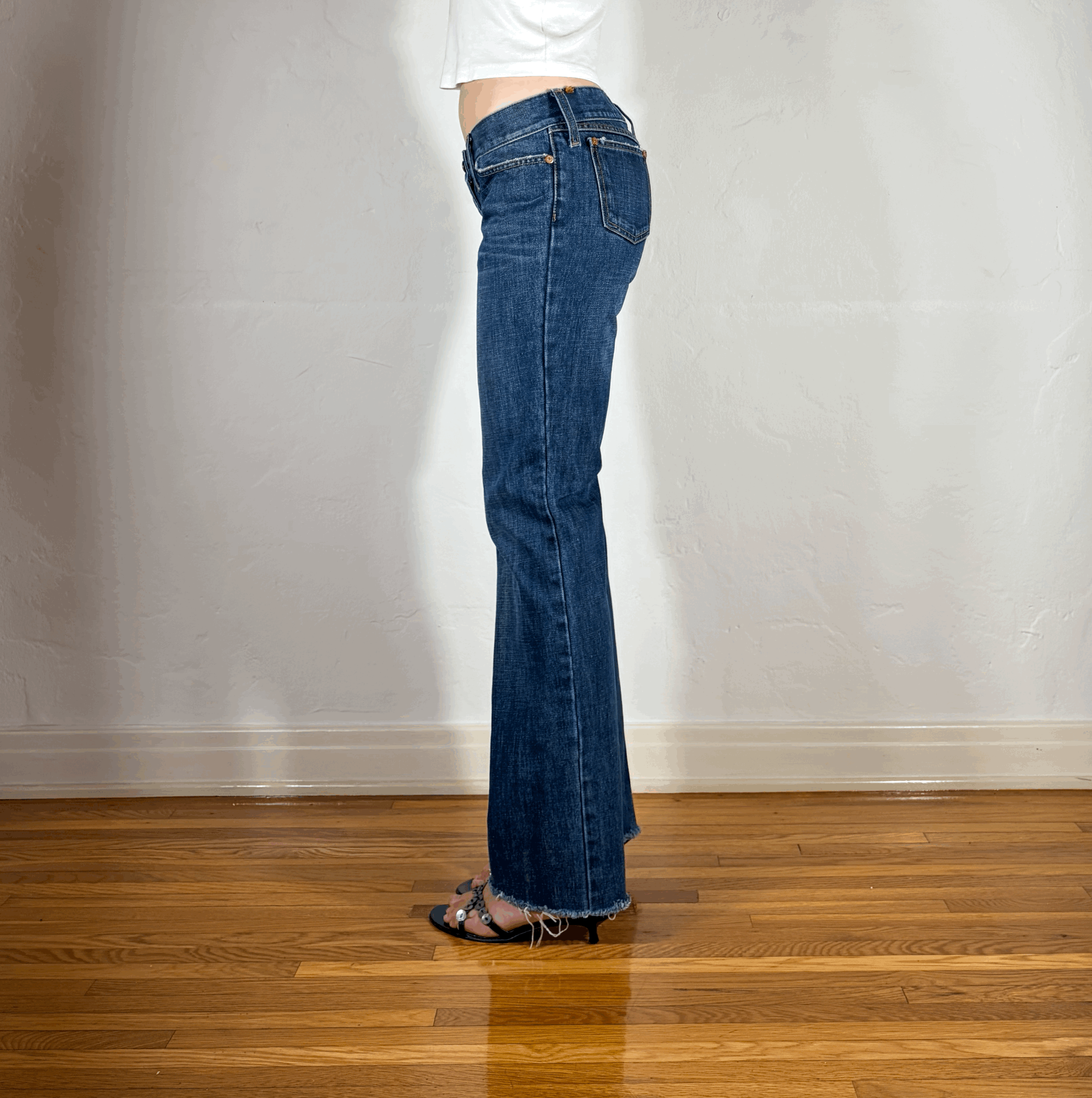 Dolce & Gabbana Low Rise Raw Hem Jeans, XS