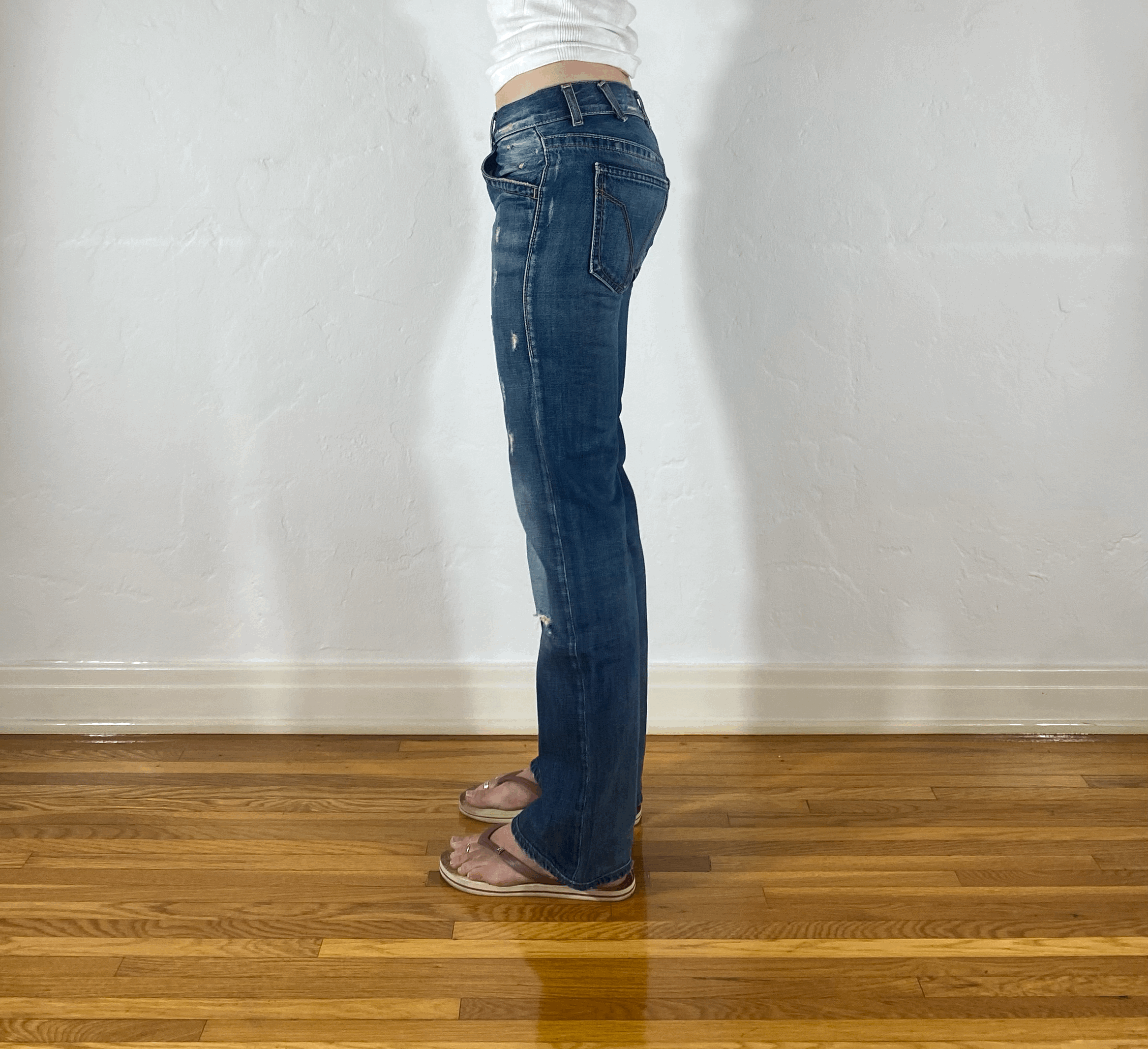 Miss Sixty Orange Zipper Jeans, XS