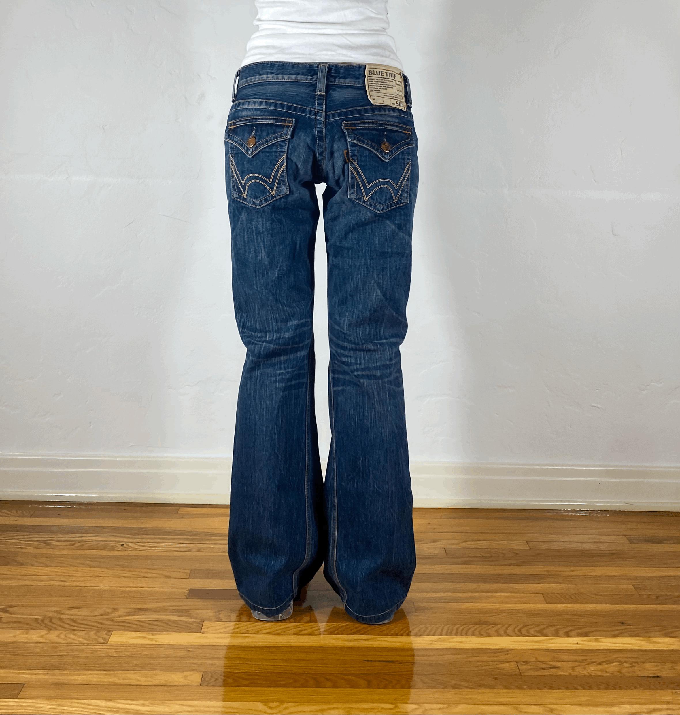 Edwin Blue Flare Jeans, S/M