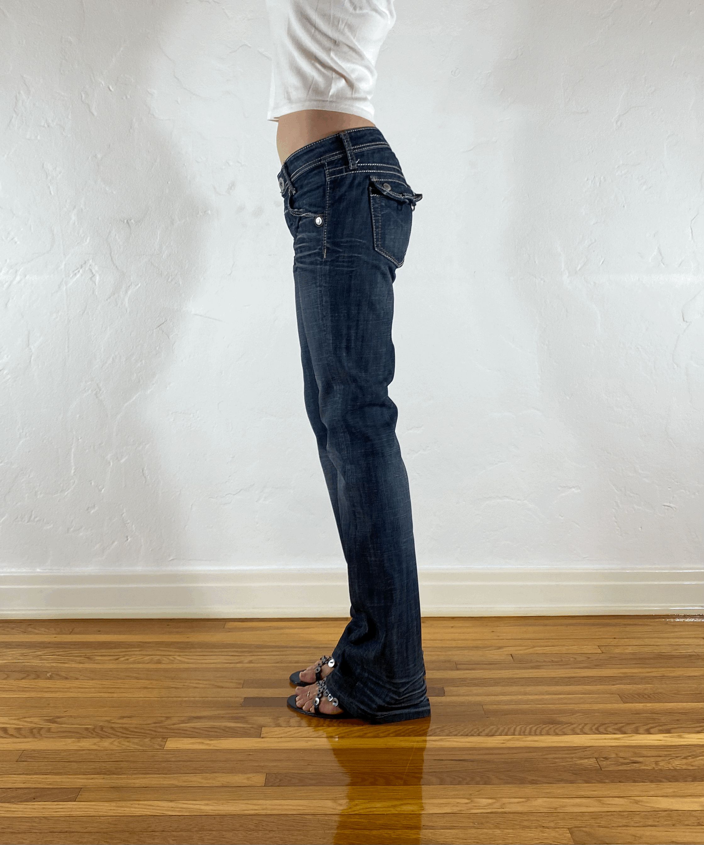 Marithe + Francois Girbaud Straight Jeans, S