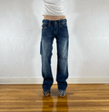 Vigoss Off Stitching Blue Jeans, M
