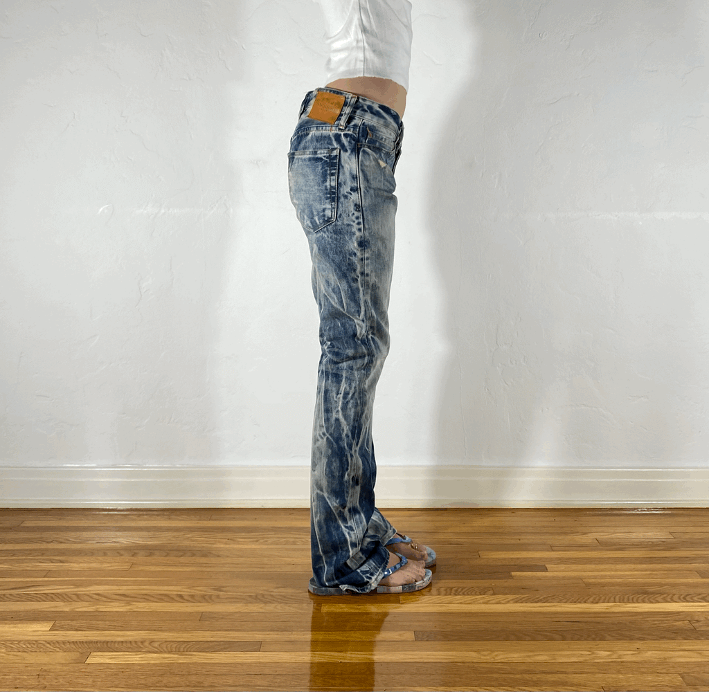Vanquish Electric Acid Wash Skinny Jeans, M