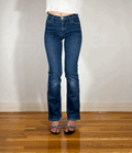 Vintage Mid-High Waist Stretchy blue Jeans, XS