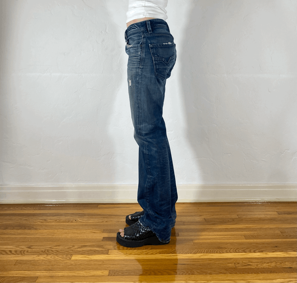 Diesel Relaxed Blue Jeans, S/M