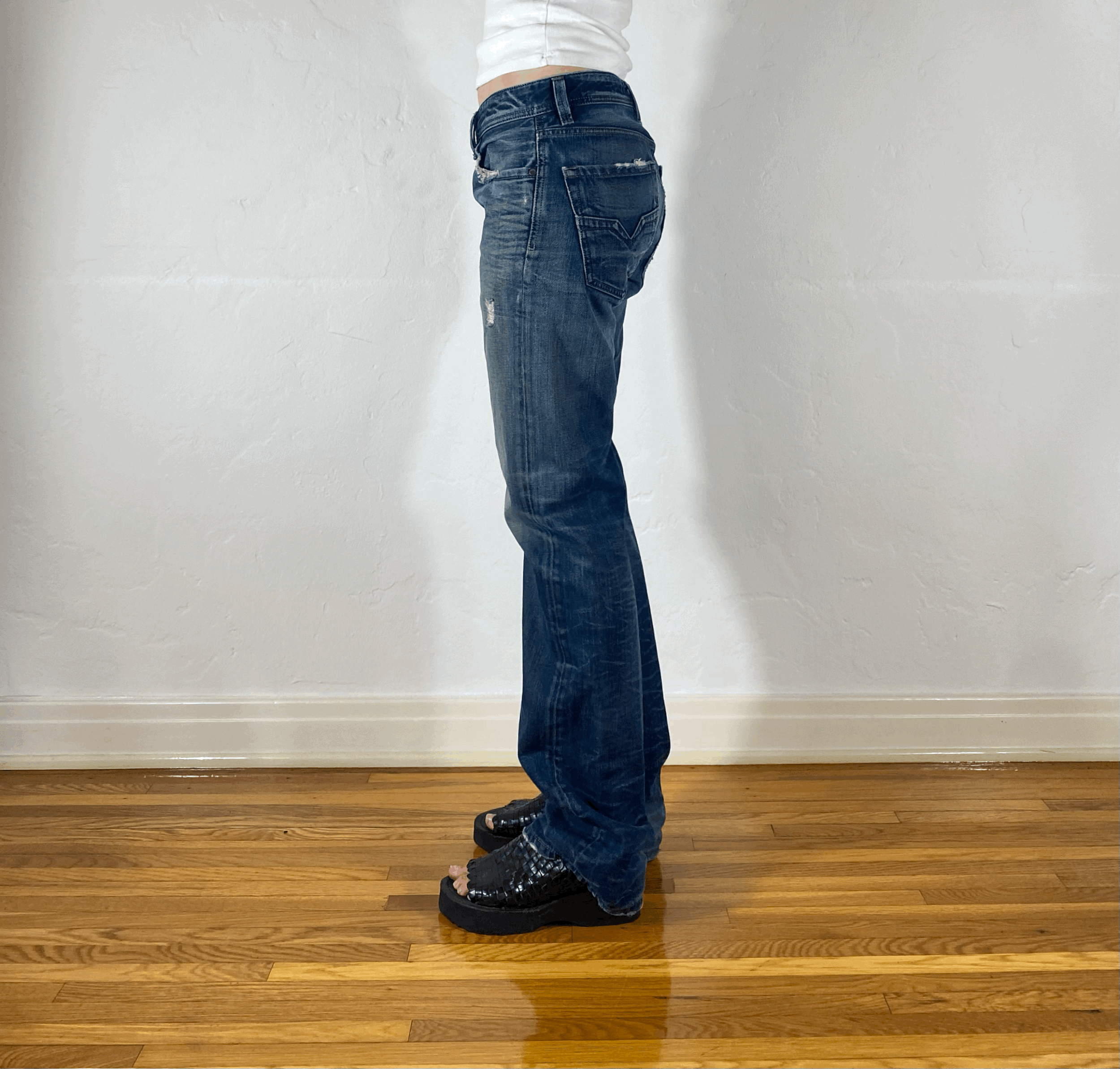 Diesel Relaxed Blue Jeans, S/M