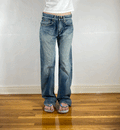 Edwin Unique Blue Baggy Jeans, S/M