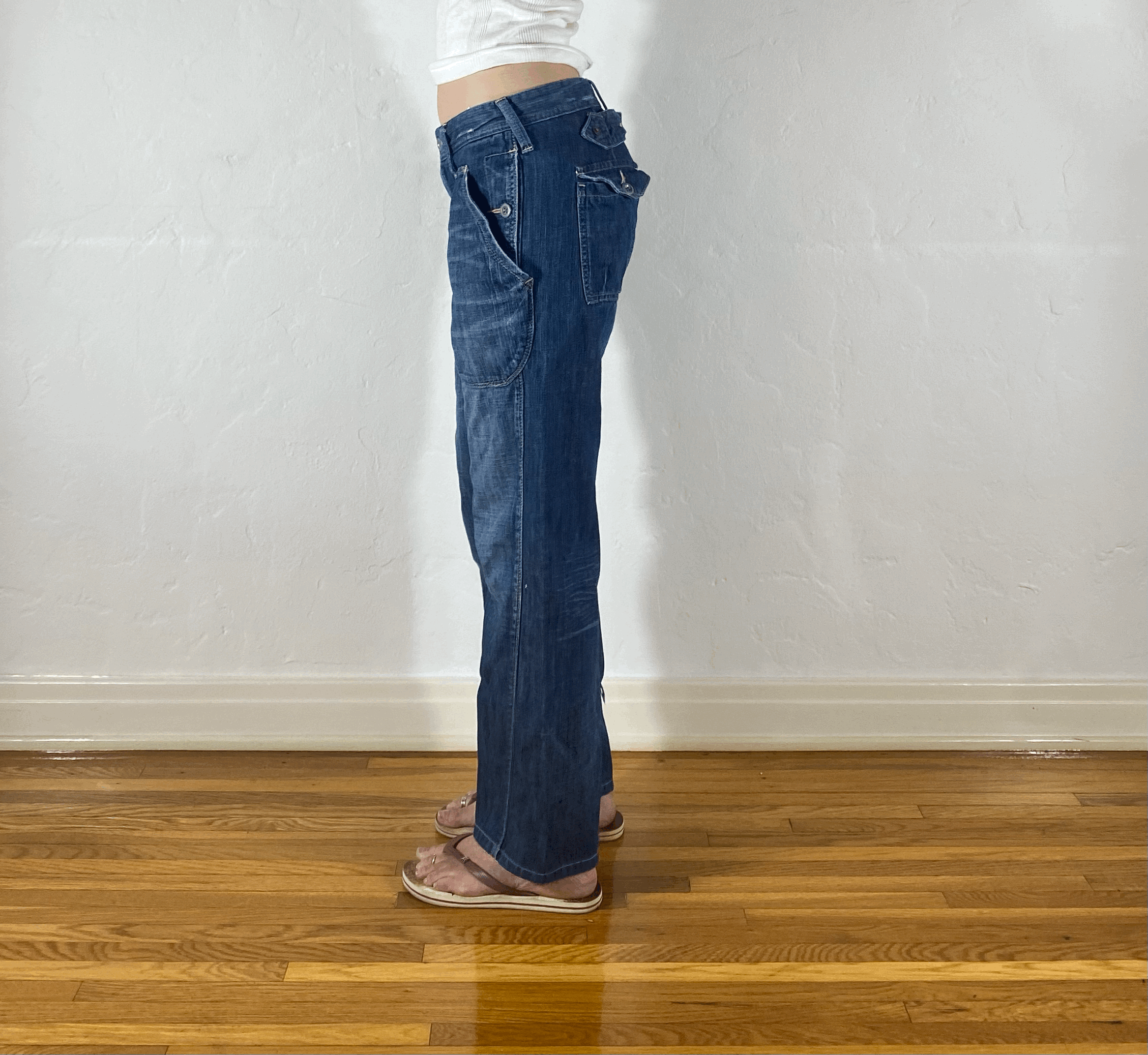 Japanese Cinch Back Pocket Jeans, M