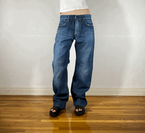 Dark Blue Baggy Jeans, XL
